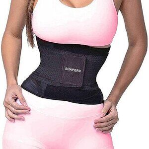SHAPERX Women Waist Trainer Belt Waist Trimmer Slimming Body Shaper Sports Girdl